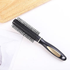 Air cushion hairbrush – round brush for straightening, curling and scalp massage