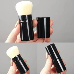 Retractable Kabuki brush for flawless makeup application